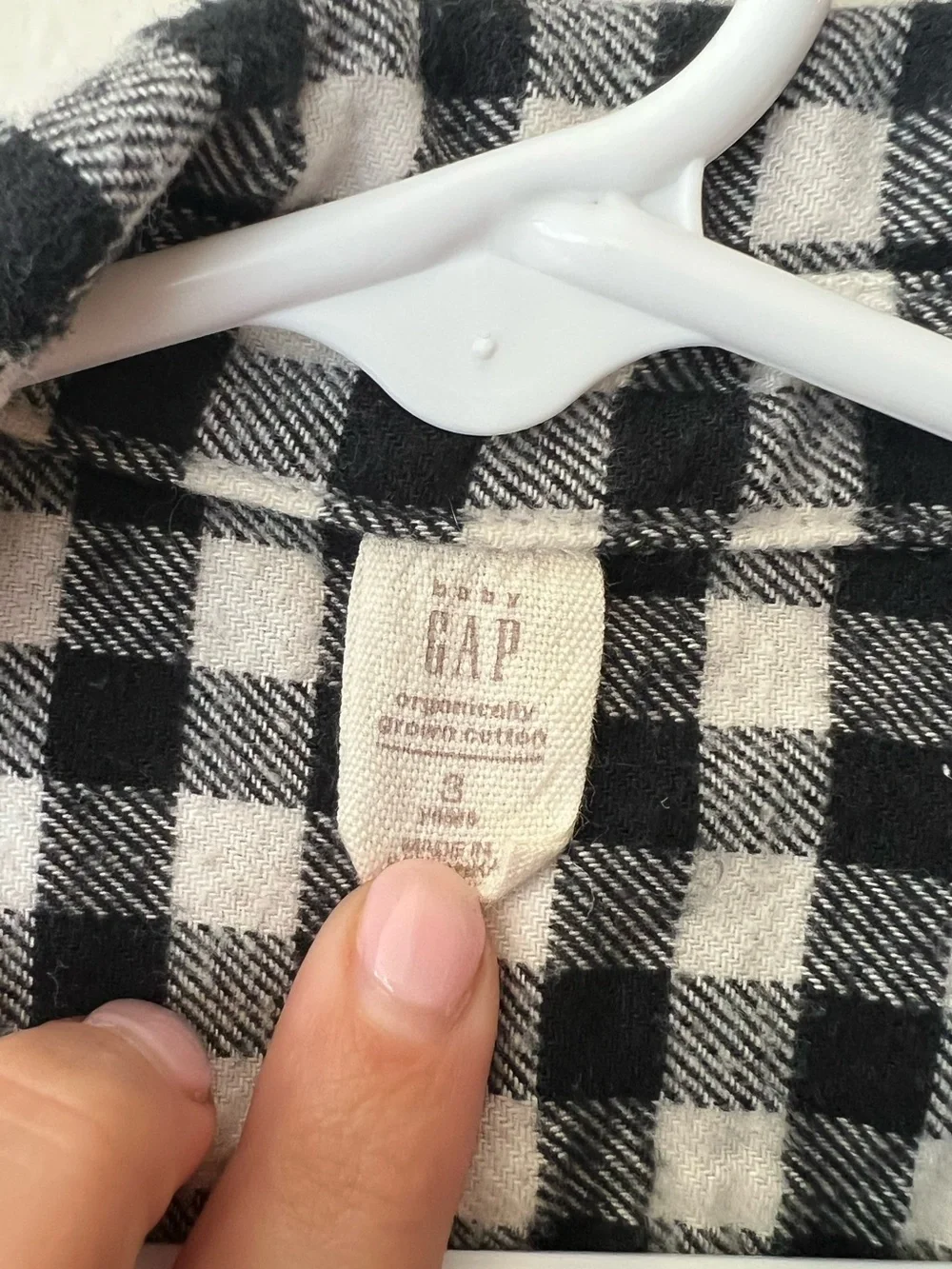 BUBDLE 3T Baby Gap Plaid Flannel + H&M Kids Navy and White Striped Sweater